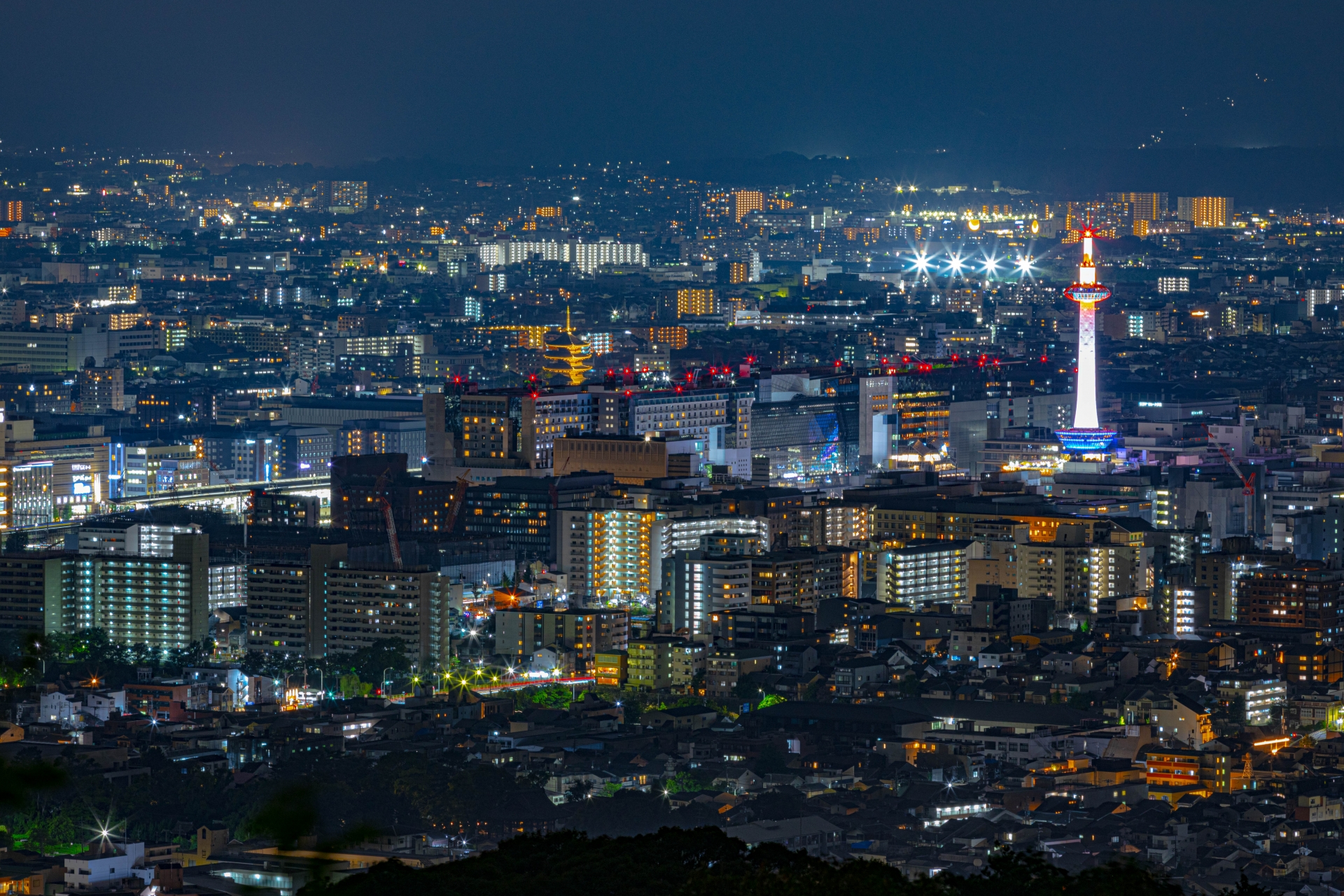 京都の夜景｜京都駅
